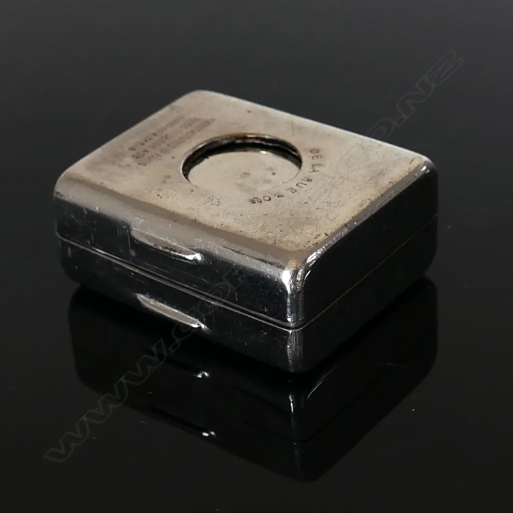 1893 Antique Travelling Inkwell and Case. DE LA RUE & Co ‘CASKET INK’ Image 1++