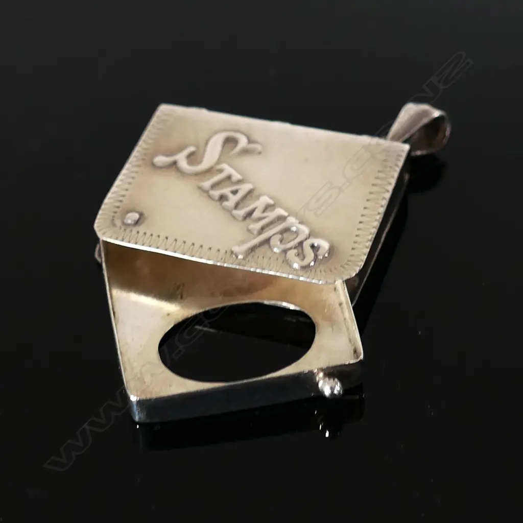 Silver Hallmarked ‘Book Type’ Stamp Case with pivoted stamp compartment Image 1++