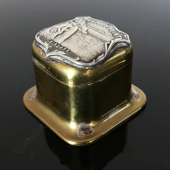 Silver Gilt Plated Single Stamp Compartment,