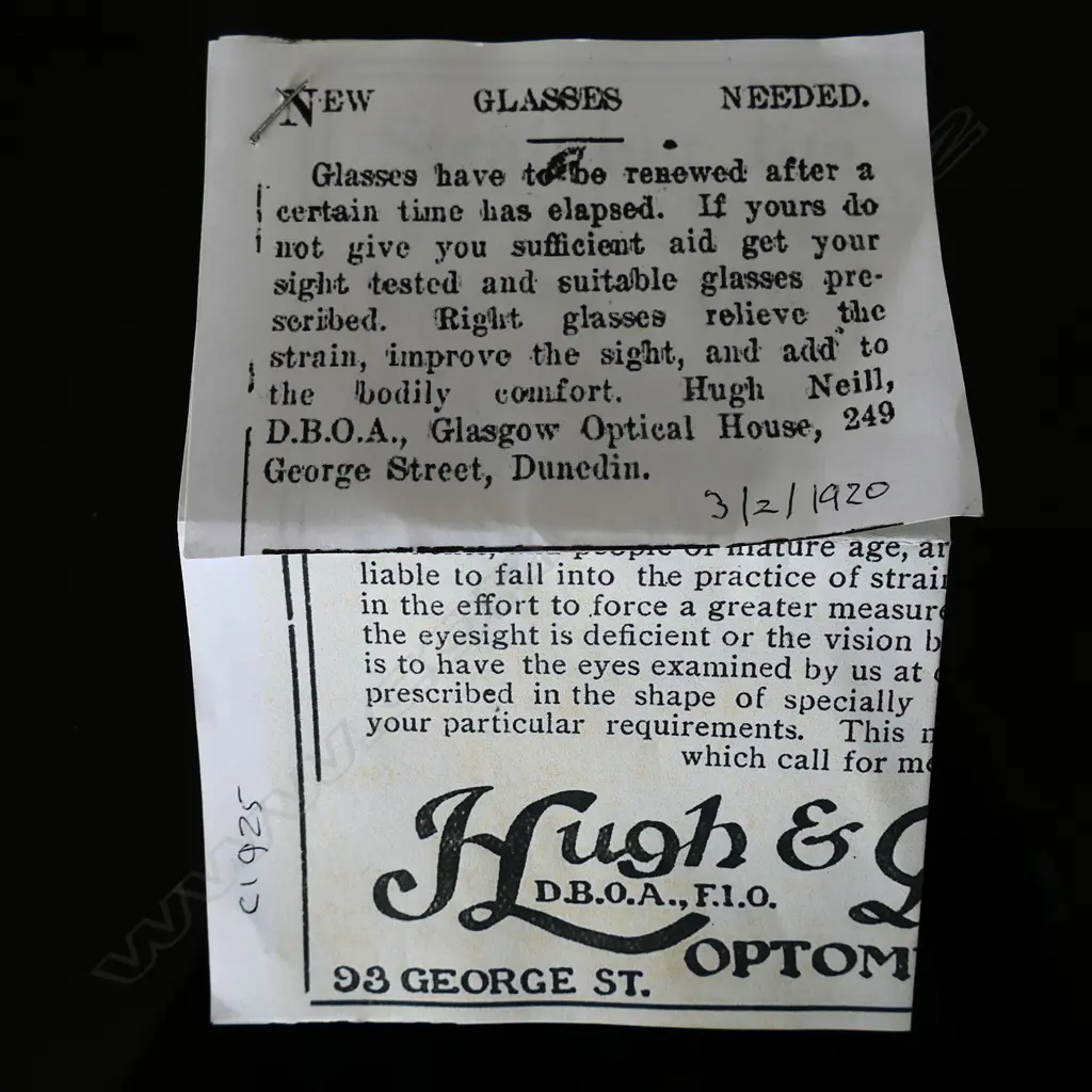 NZ Advertising Aluminium Stamp Case, with the outer embossed with the firm’s details. Image 1++