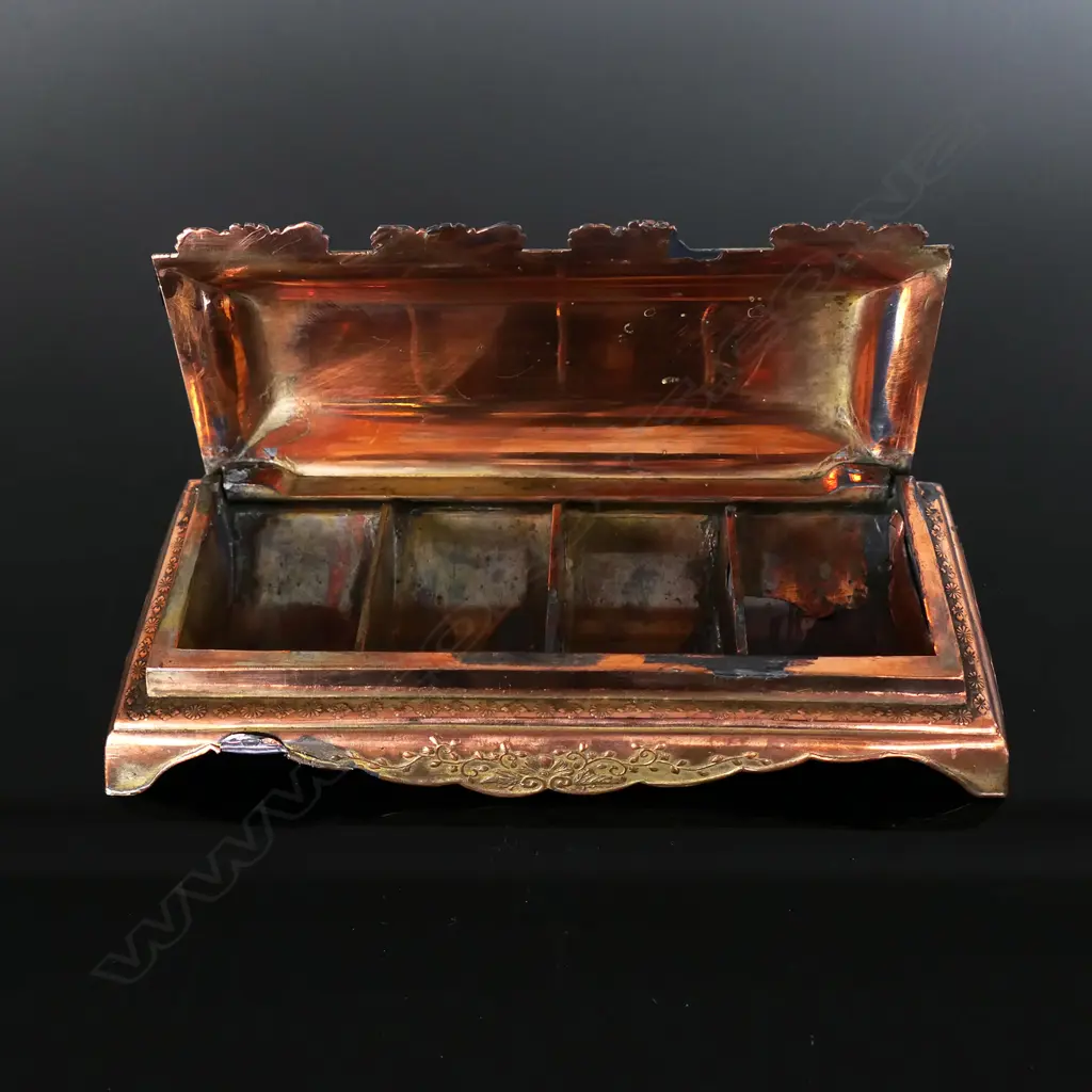 Japanese, Meiji Period  Four Compartment Stamp Box, Image 1++