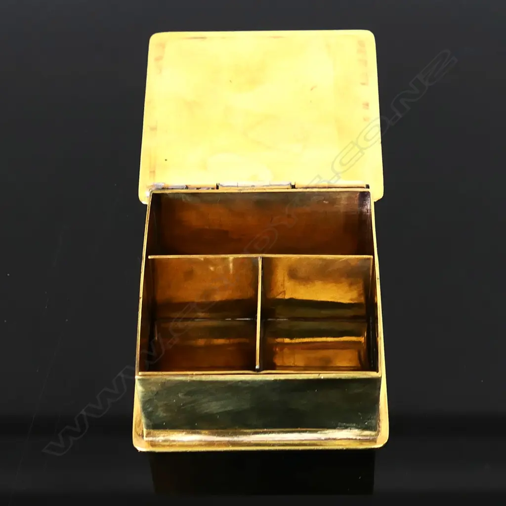 American Brass Postage Stamp Box Image 1++