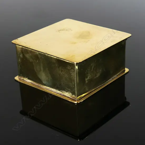 American Brass Postage Stamp Box