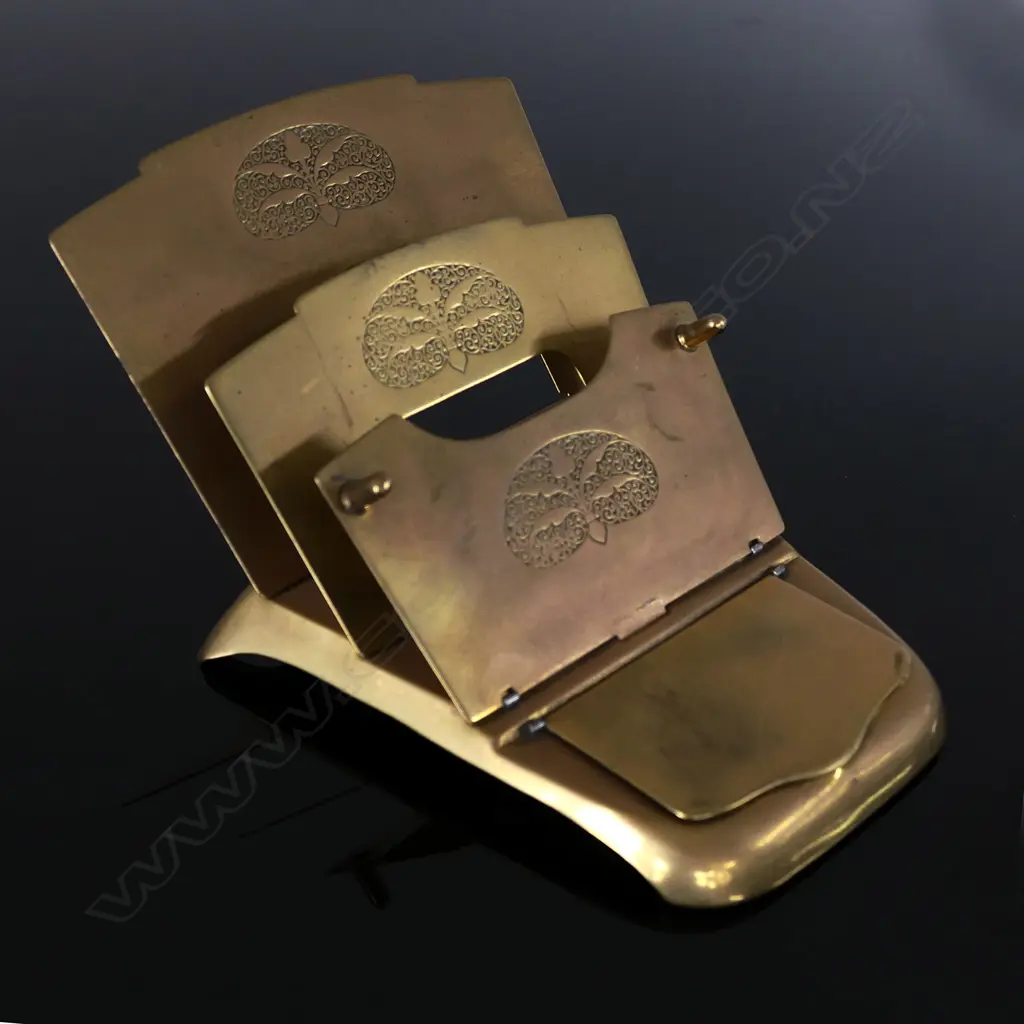 Brass Letter Holder from Germany “GES GESCH  - DRGM 237670” Image 1++