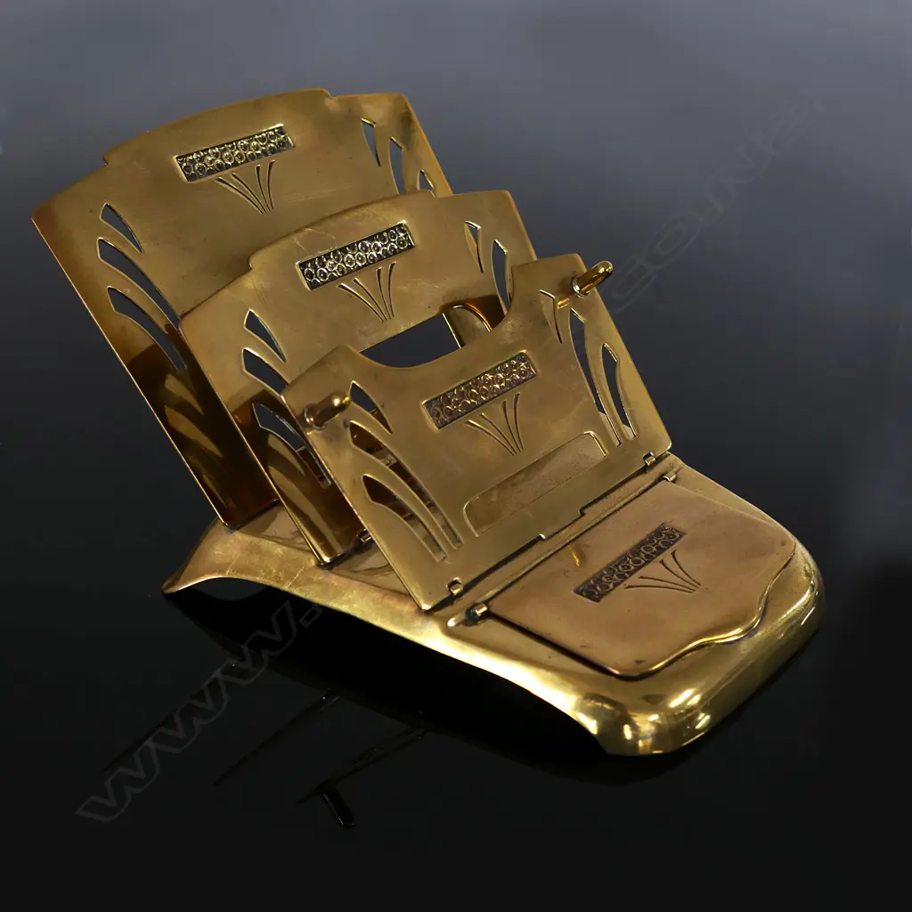 Brass Letter Holder from Germany “GES GESCH  - DRGM 237670” Image 1++