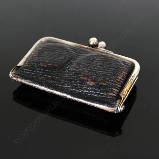 Very Neat Dark Brown Leather Sovereign Purse,