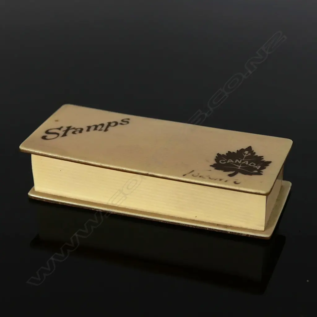 1950s Vintage Stamp Box, no divisions, Image 1++