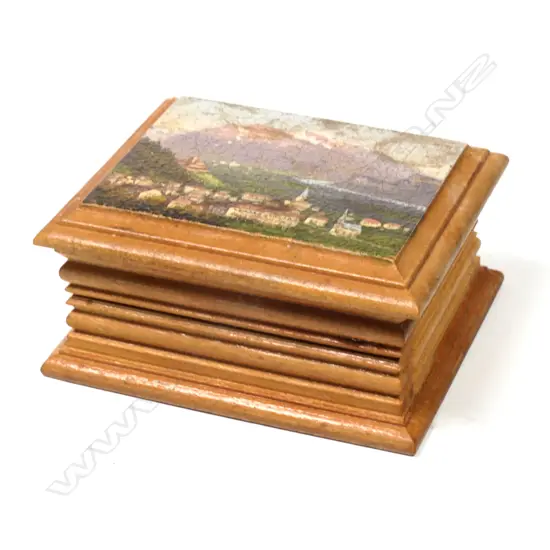 Wooden Single Stamp Box