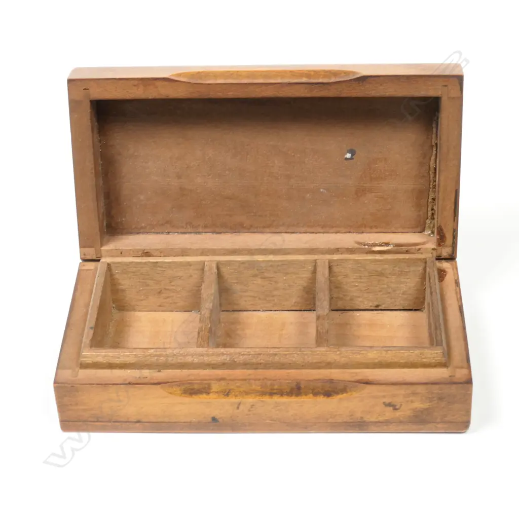 Wooden Triple Stamp Box Image 1++