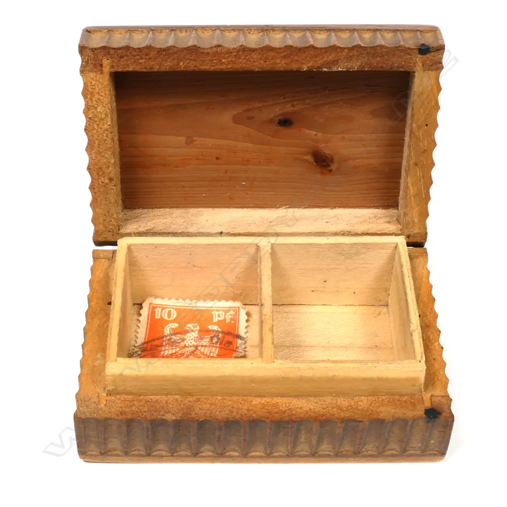 Wooden Double Stamp Box Image 1++