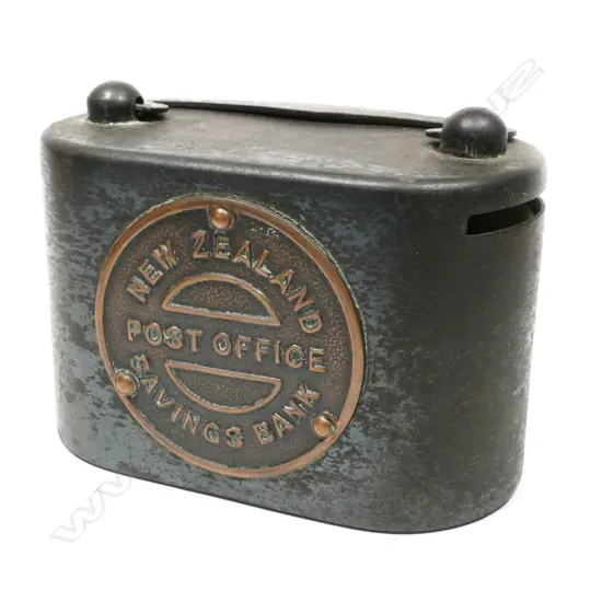 New Zealand Post Office Savings Bank Metal Money Box,