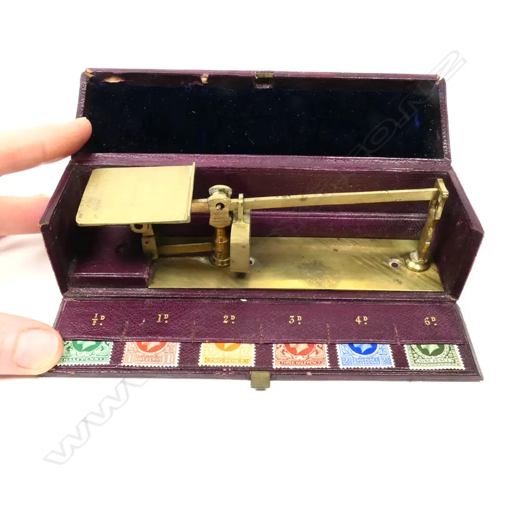 c.1880 A Brass Travelling Letter Scale by S. MORDON & Co. London Image 1++