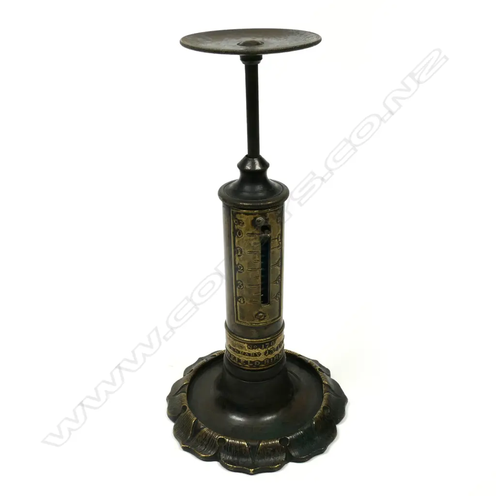 English Bronze “Candlestick” or “Lighthouse” Scale Image 1++