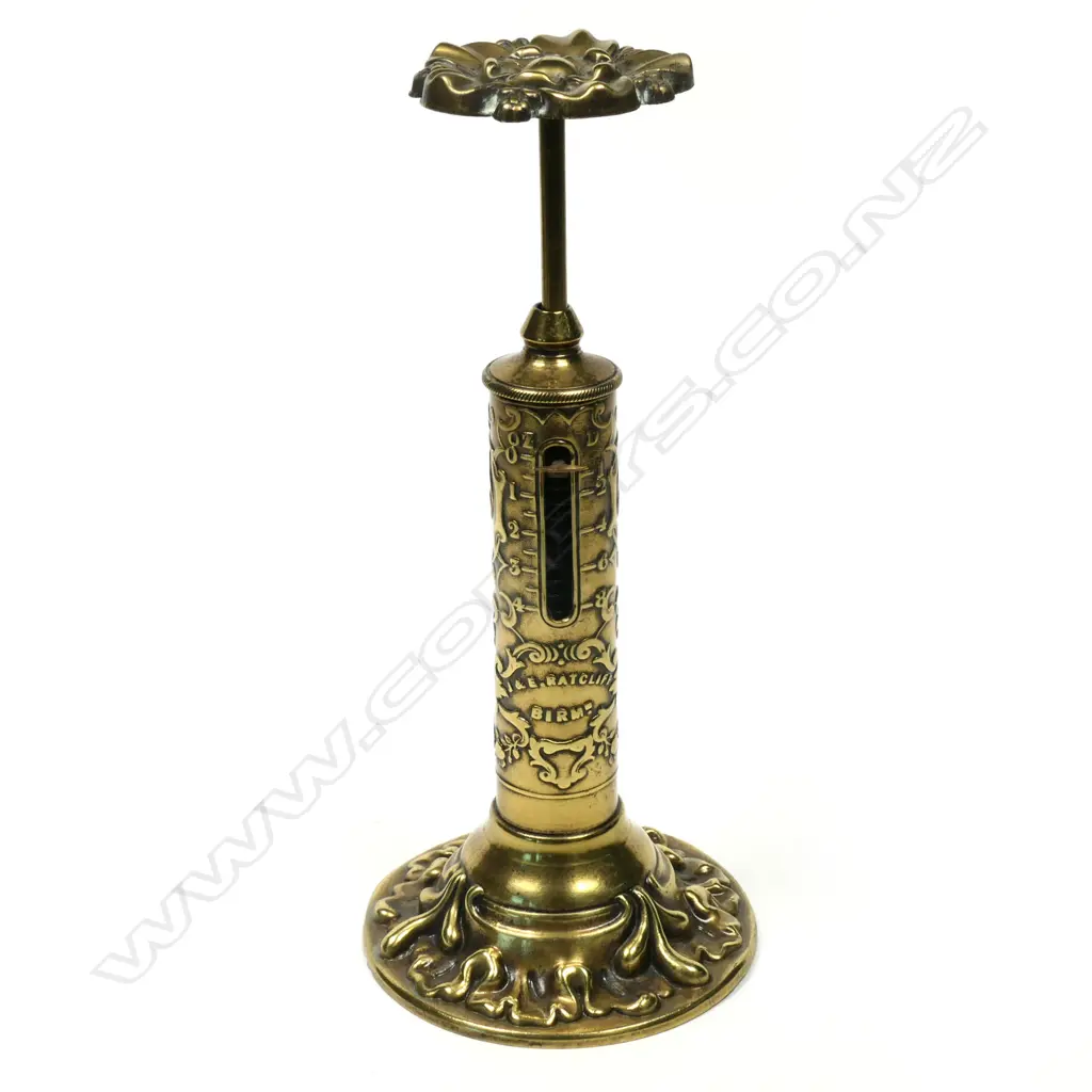 English Polished Brass “Candlestick” or “Lighthouse” Scale Image 1++