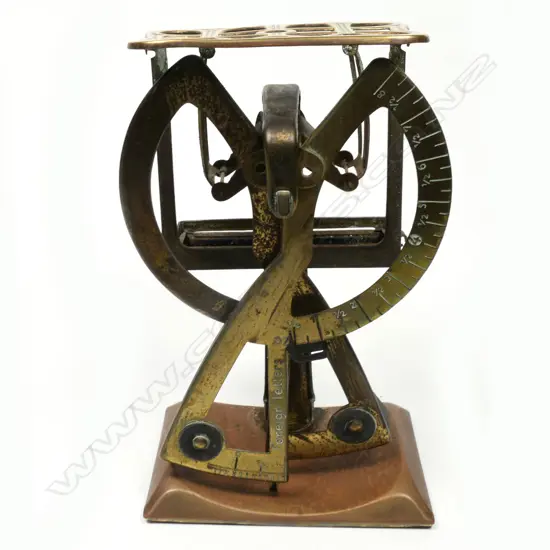 German Brass and Bronze Columbus “Bilateral” Letter scale,