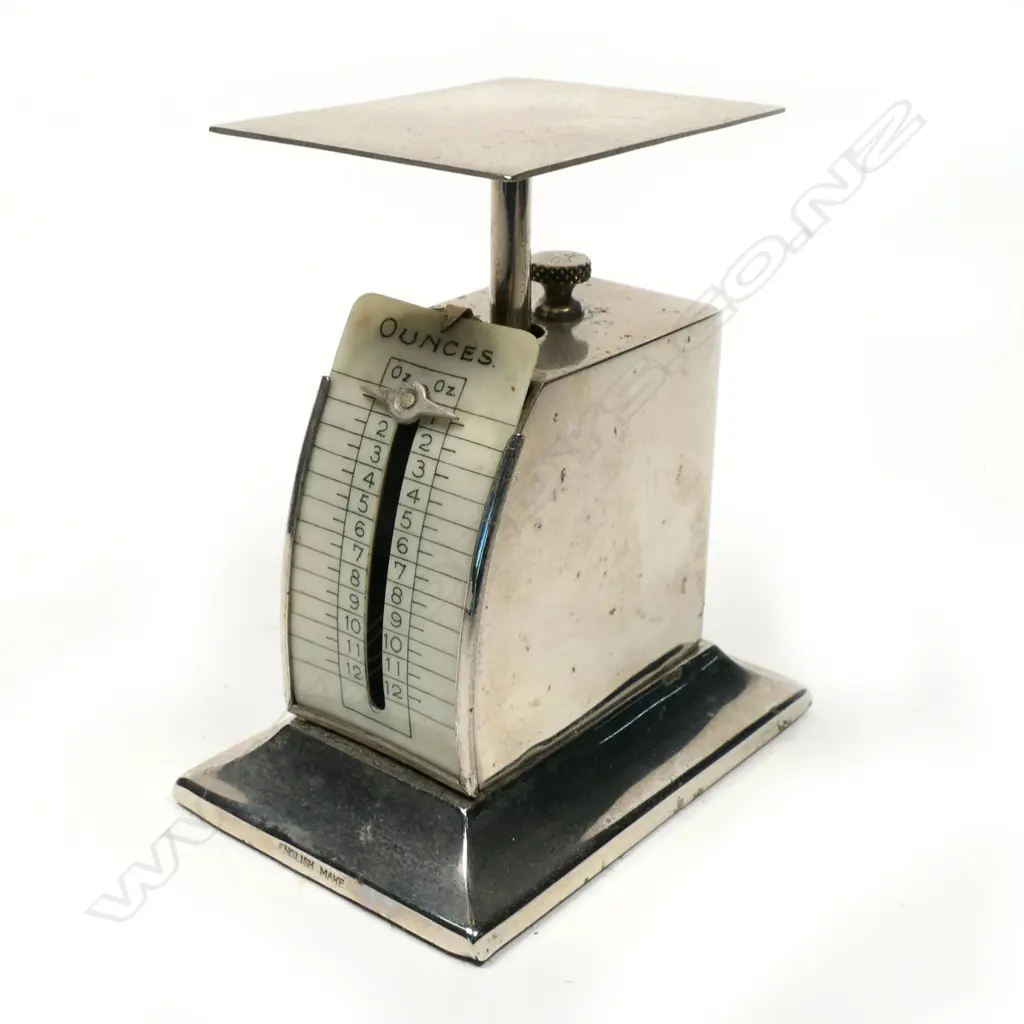 English Silver-Plated Letter Scale, Image 1++