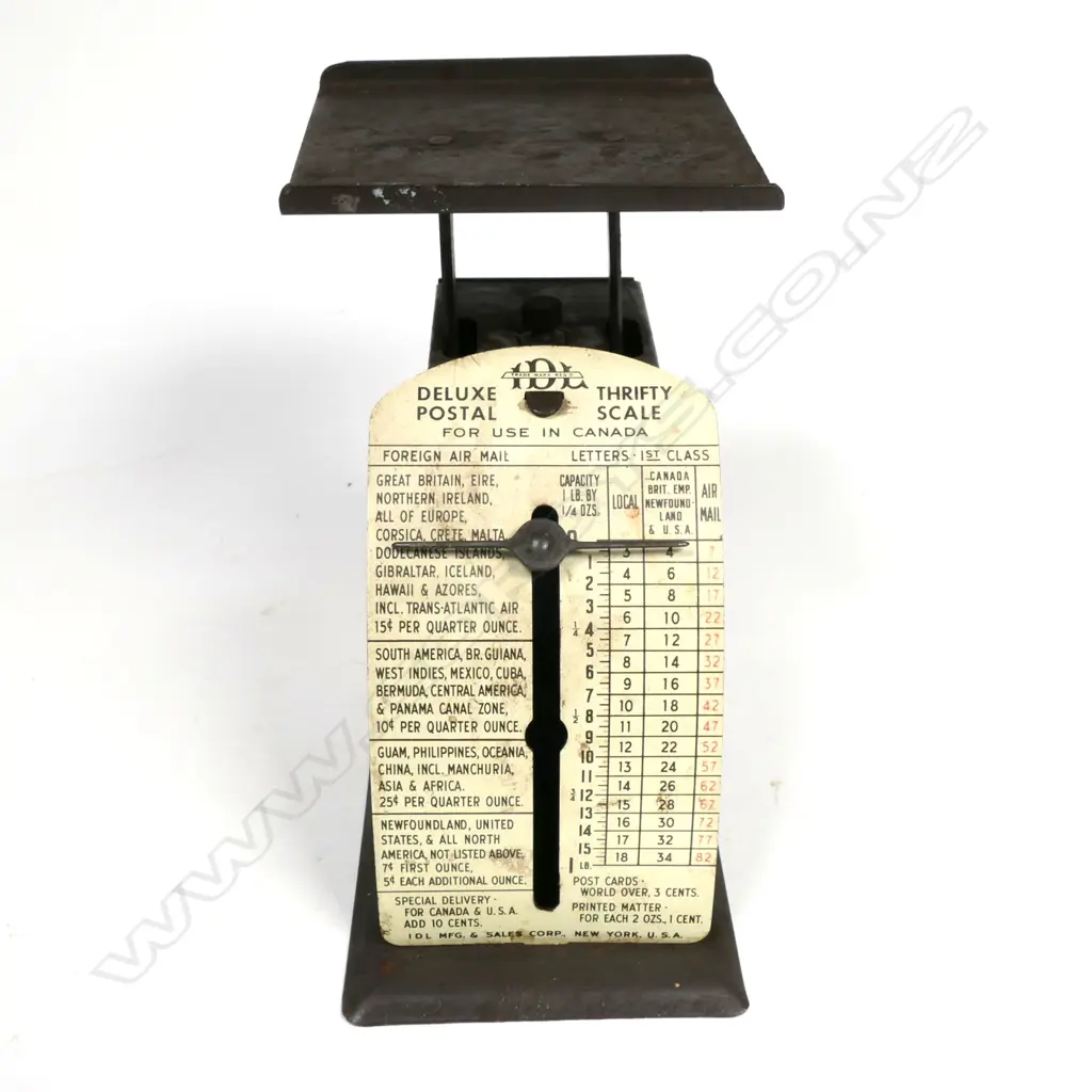 USA “DELUXE THRIFTY POSTAL SCALE” For use in Canada. Image 1++