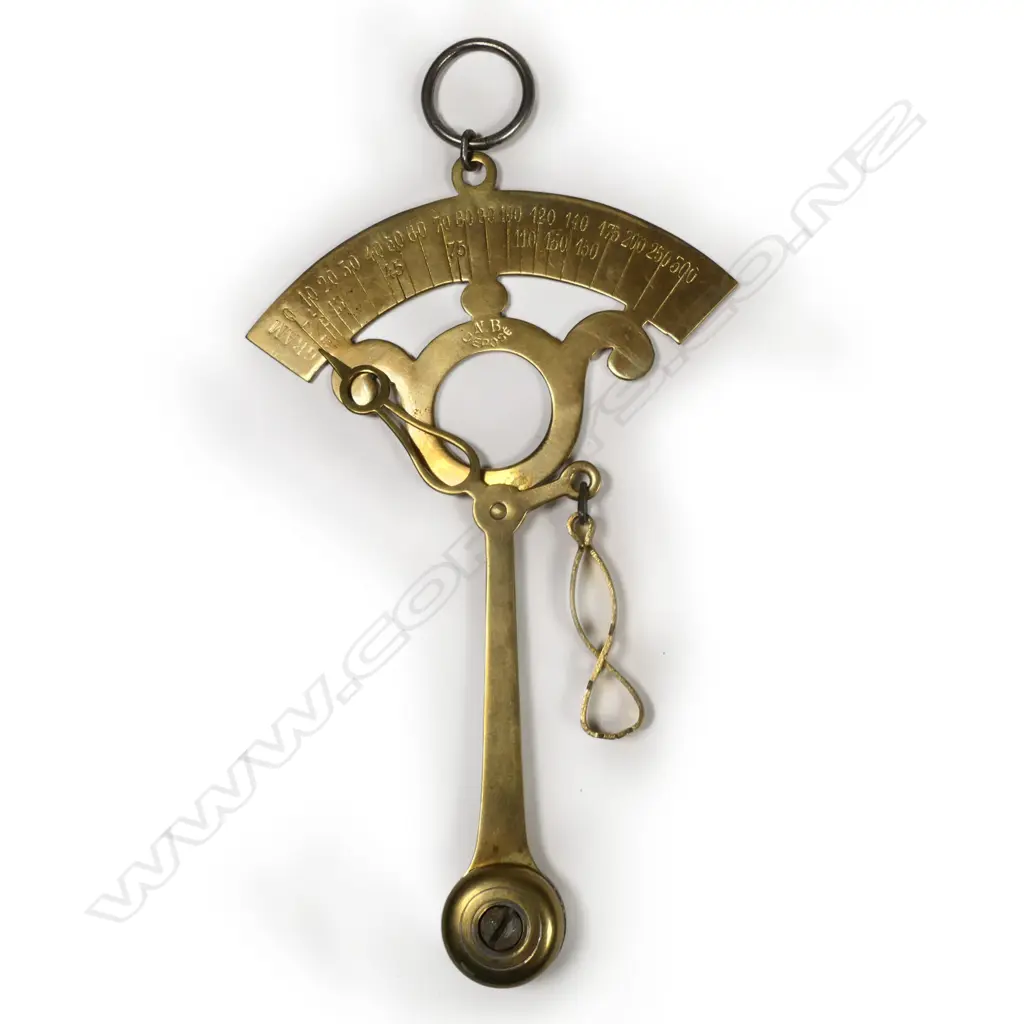 Brass Pendulum Balance French manufacture, marked NB Depose Image 1++