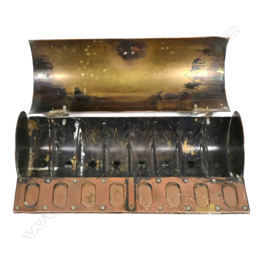 Copper Eight Coil Postage Stamp Dispenser. Image 1++