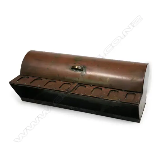 Copper Eight Coil Postage Stamp Dispenser.
