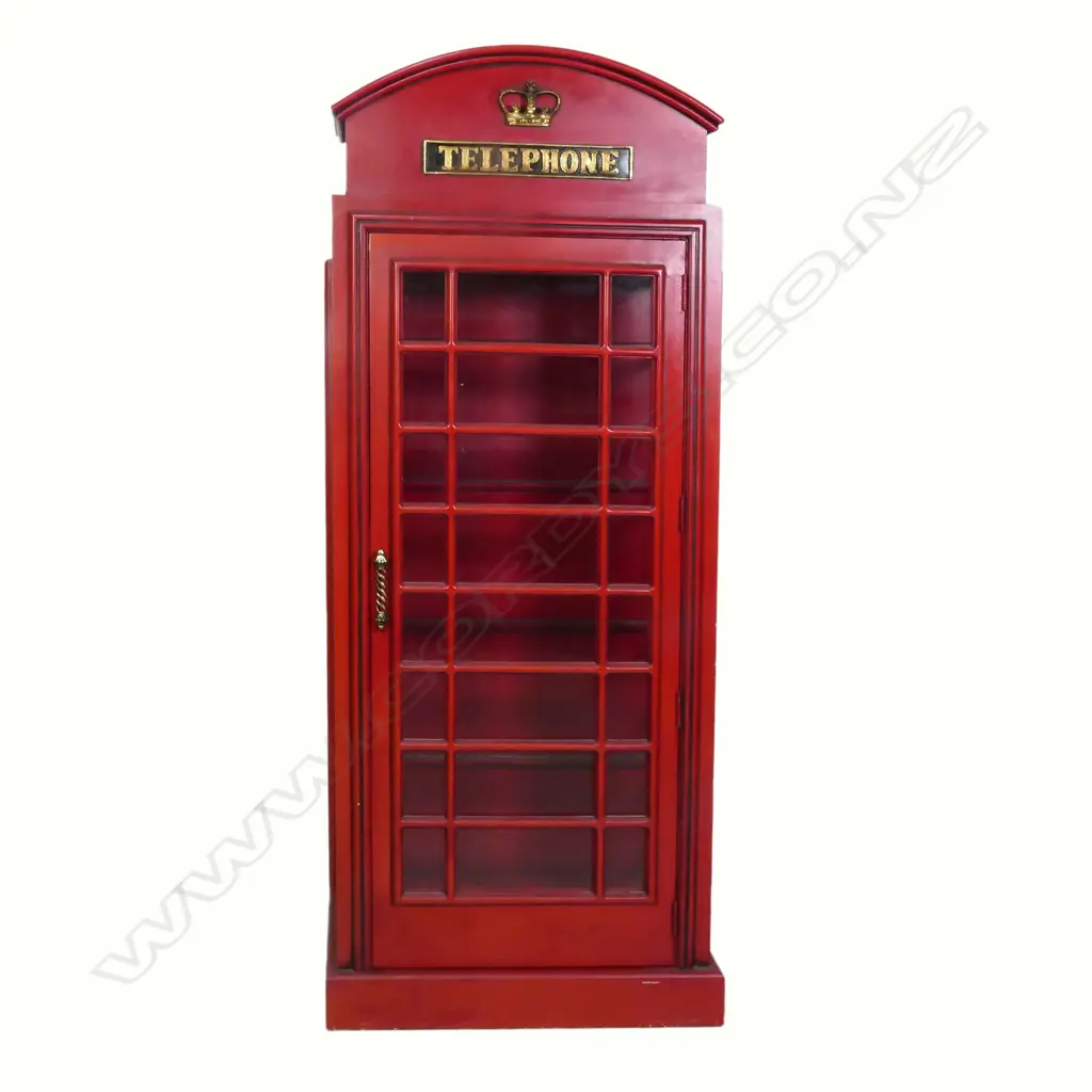 An English Telephone Box style display cabinet Image 1++