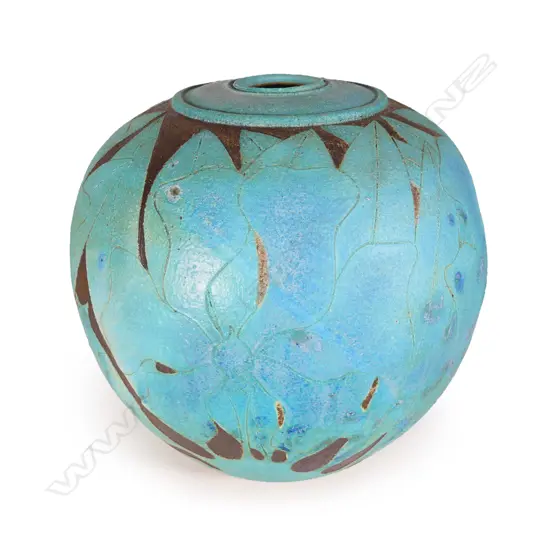 Graeme Storm stoneware large spherical vase