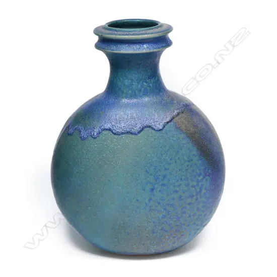 Graeme Storm stoneware flask form vase