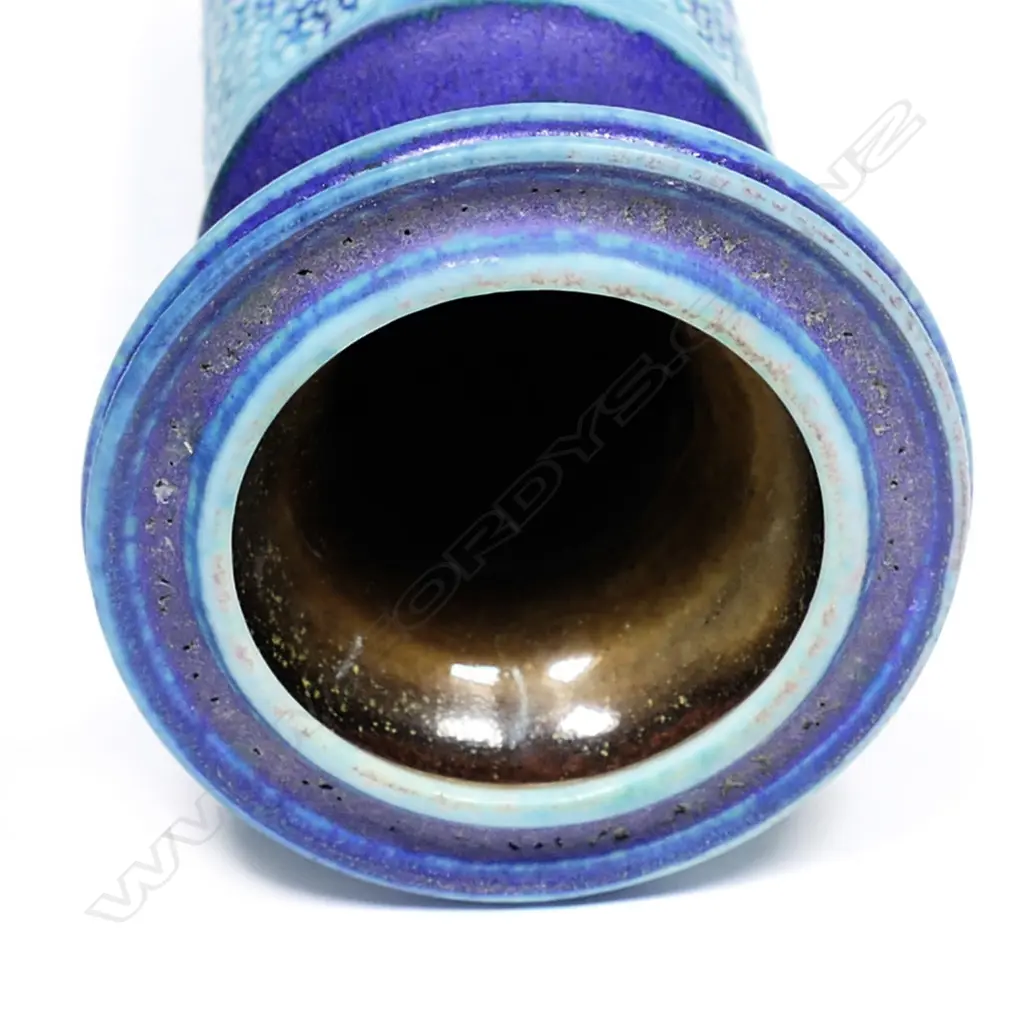 Graeme Storm stoneware narrow cylinder vase Image 1++
