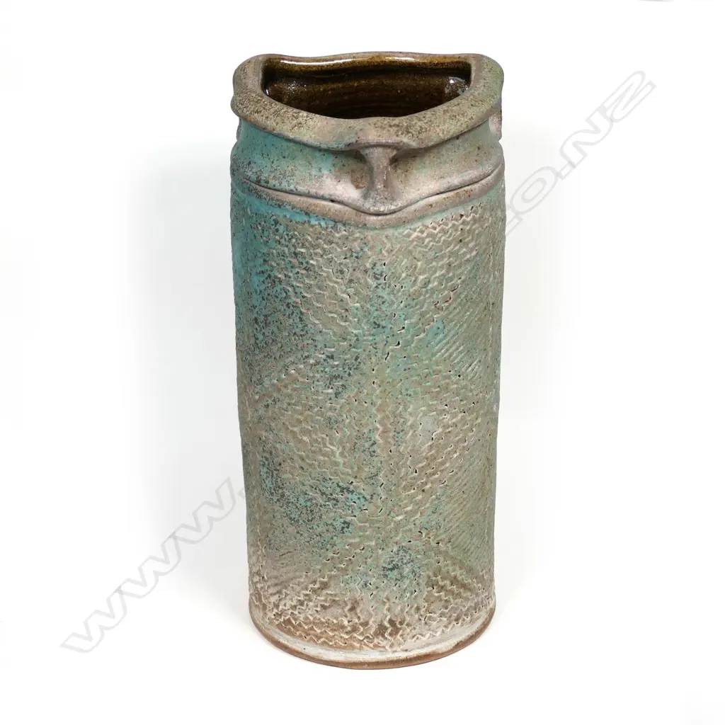 Graeme Storm stoneware cylinder vase Image 1++
