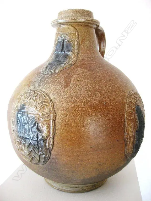 Graeme Storm salt glazed bellarmine jug Image 1++