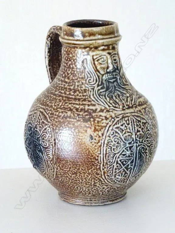 Graeme Storm salt glazed bellarmine jug Image 1++