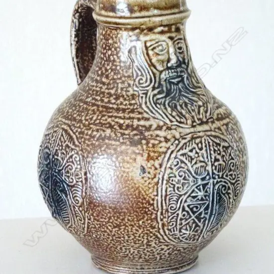 Graeme Storm salt glazed bellarmine jug