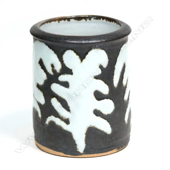Graeme Storm stoneware cylinder vase