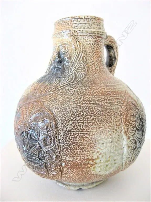 Graeme Storm salt glazed bellarmine jug Image 1++