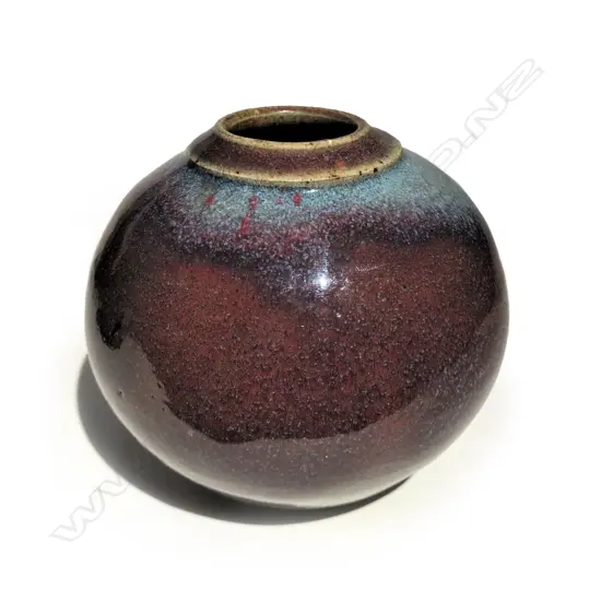 Graeme Storm stoneware small spherical vase