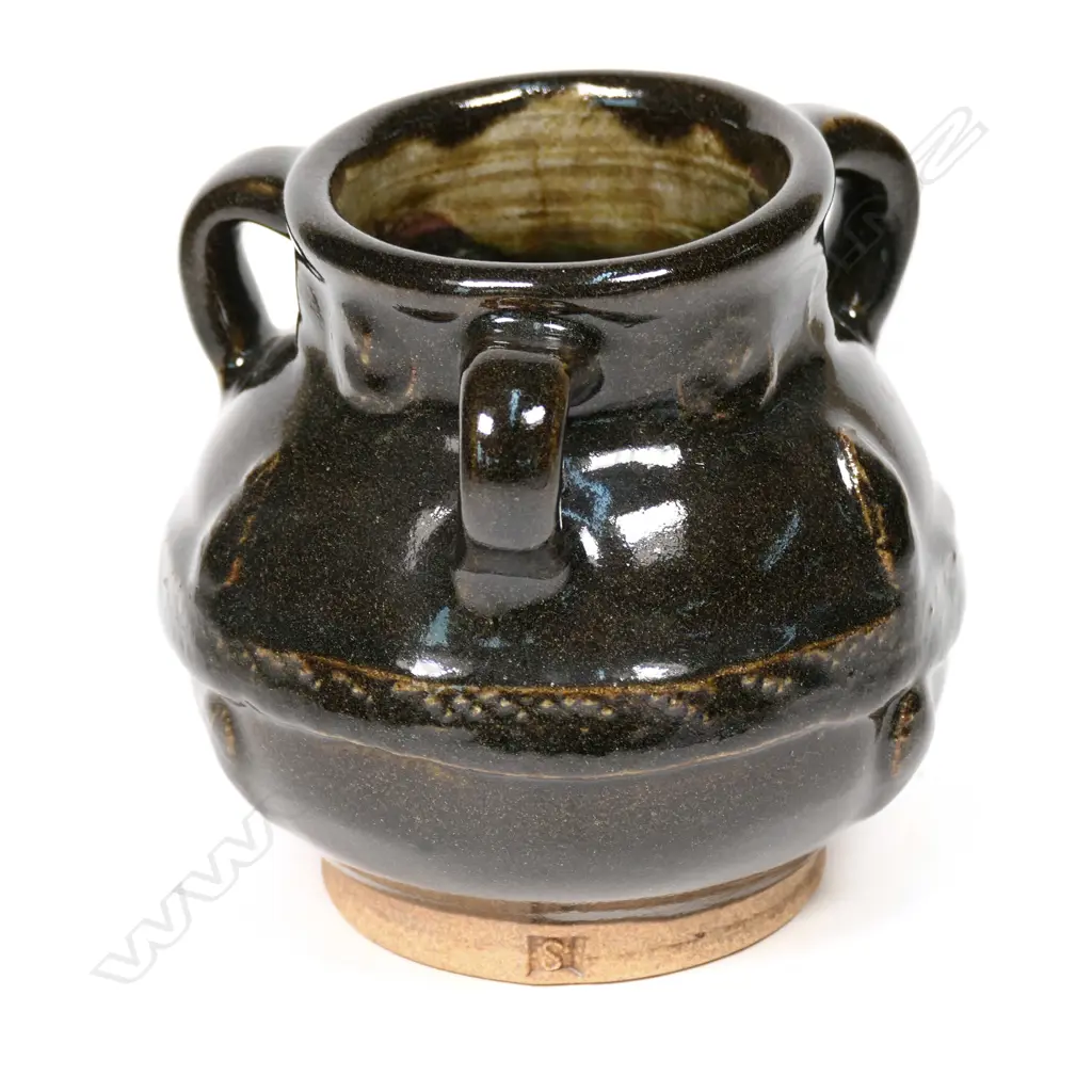 Graeme Storm stoneware spherical vase Image 1++