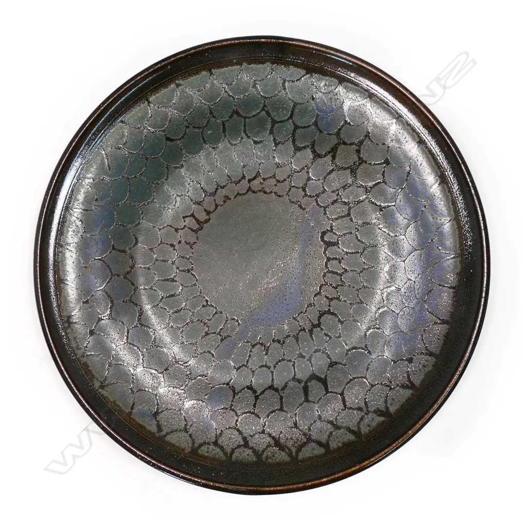 Graeme Storm stoneware large circular platter Image 1++