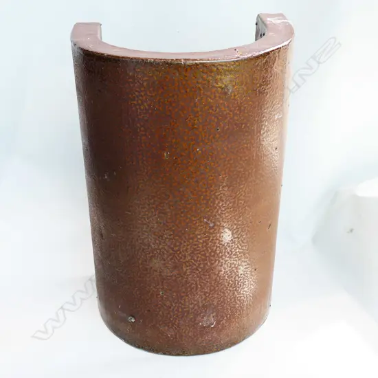 SALT GLAZED STONEWARE CHIMNEY TOP STAMPED “CARDER BROS