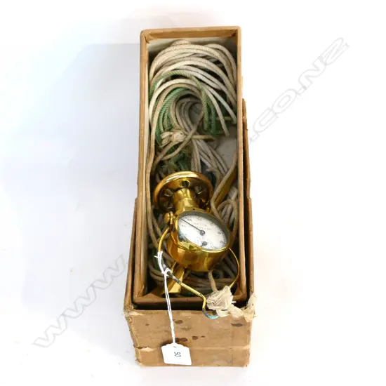 (M102)  “NEGUS”  PATENT LOG. IN ORIGINAL BOX. (BOX L.250mm)