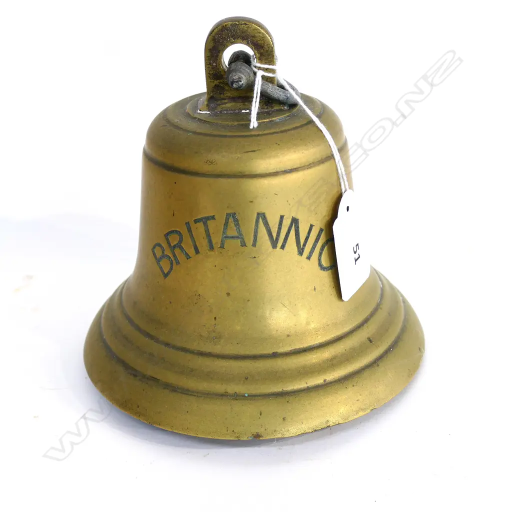 (M11) BRONZE SHIPS BELL “ BRITANNIC”. H.160mm Image 1++