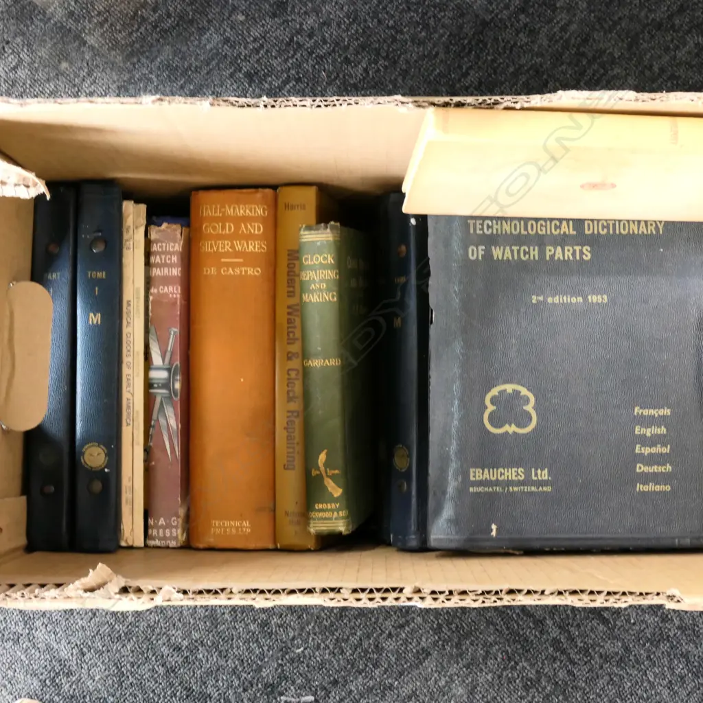 BOX ASST HOROLOGICAL BOOKS Image 1++