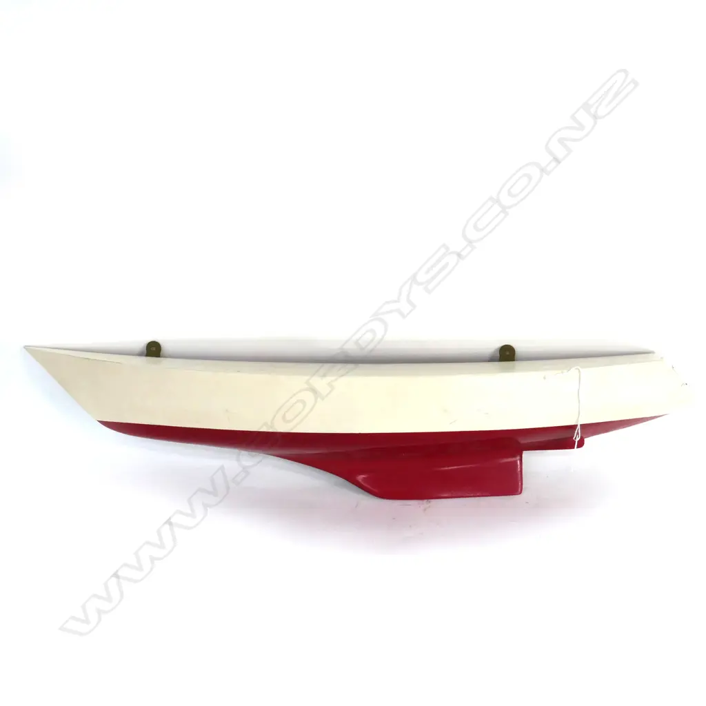 (M88) HALF TIMBEREDYACHT MODEL, 56' DESIGNED DON BROOKE & SIGNED.. L.700mm Image 1++