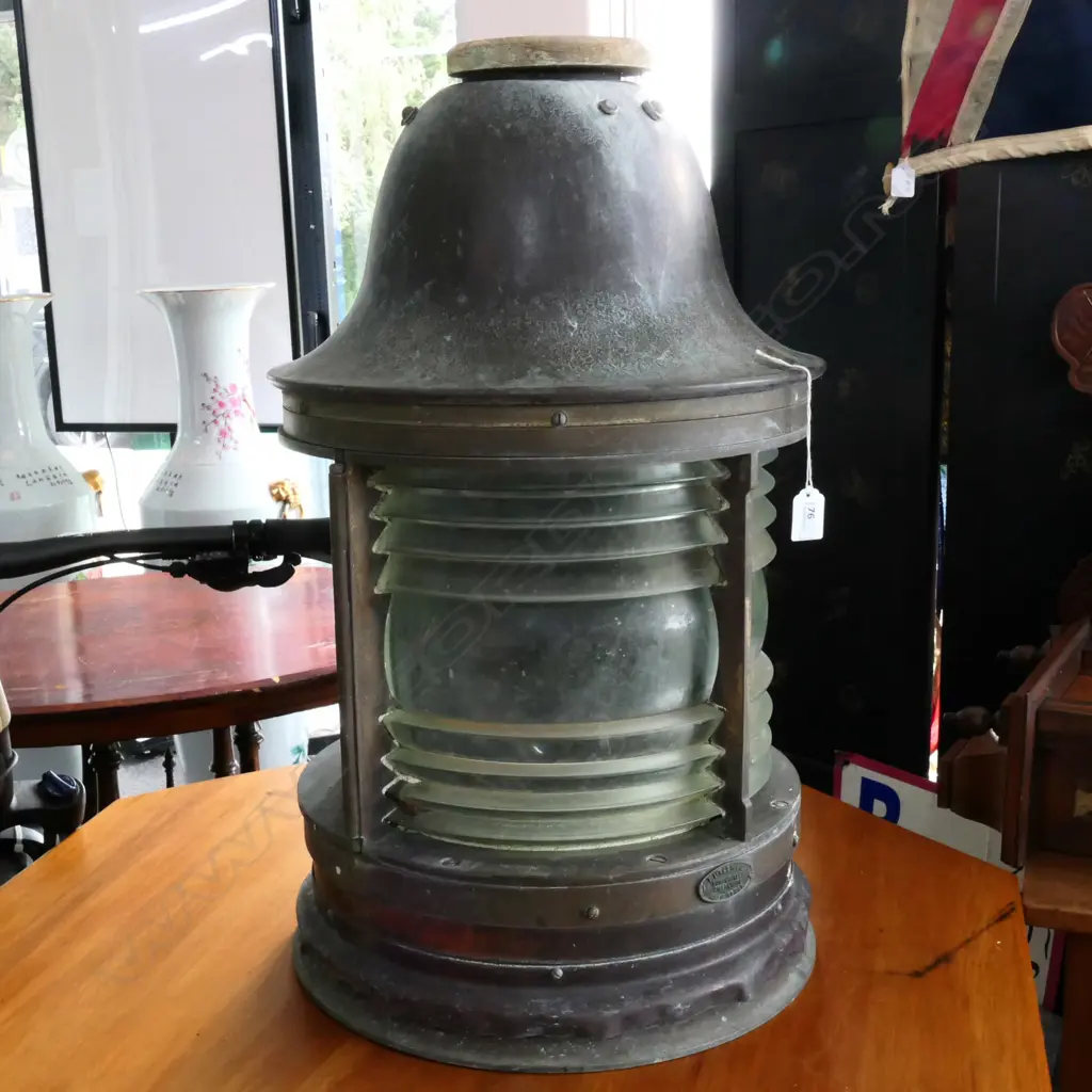 (M35) HARBOUR NAVIGATIONAL LIGHT FROM APIA HARBOUR, SAMOA, by “BUTLER & CO. BIRMINGHAM.” H.700mm Image 1++