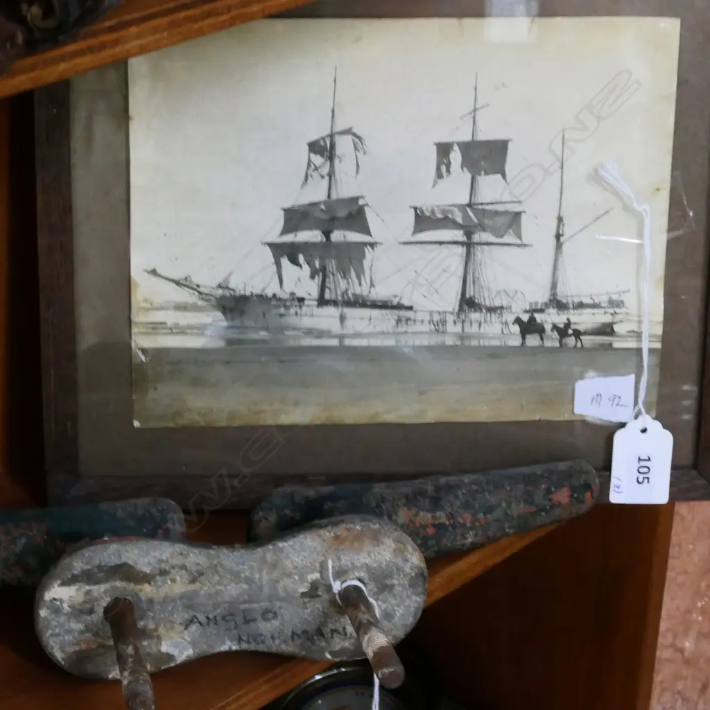 (M92) IRON CLEAT RECOVERED OFF WRECK OF “ANGLO NORMAN” 1914 Image 1++
