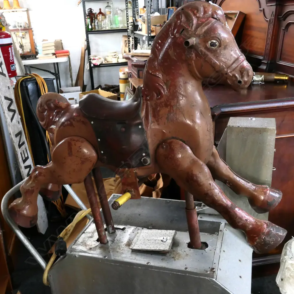 ELECTRIC AMUSEMENT ARCADE RIDE ON "MOBO" HORSE (AS IS) H.1380mm Image 1++