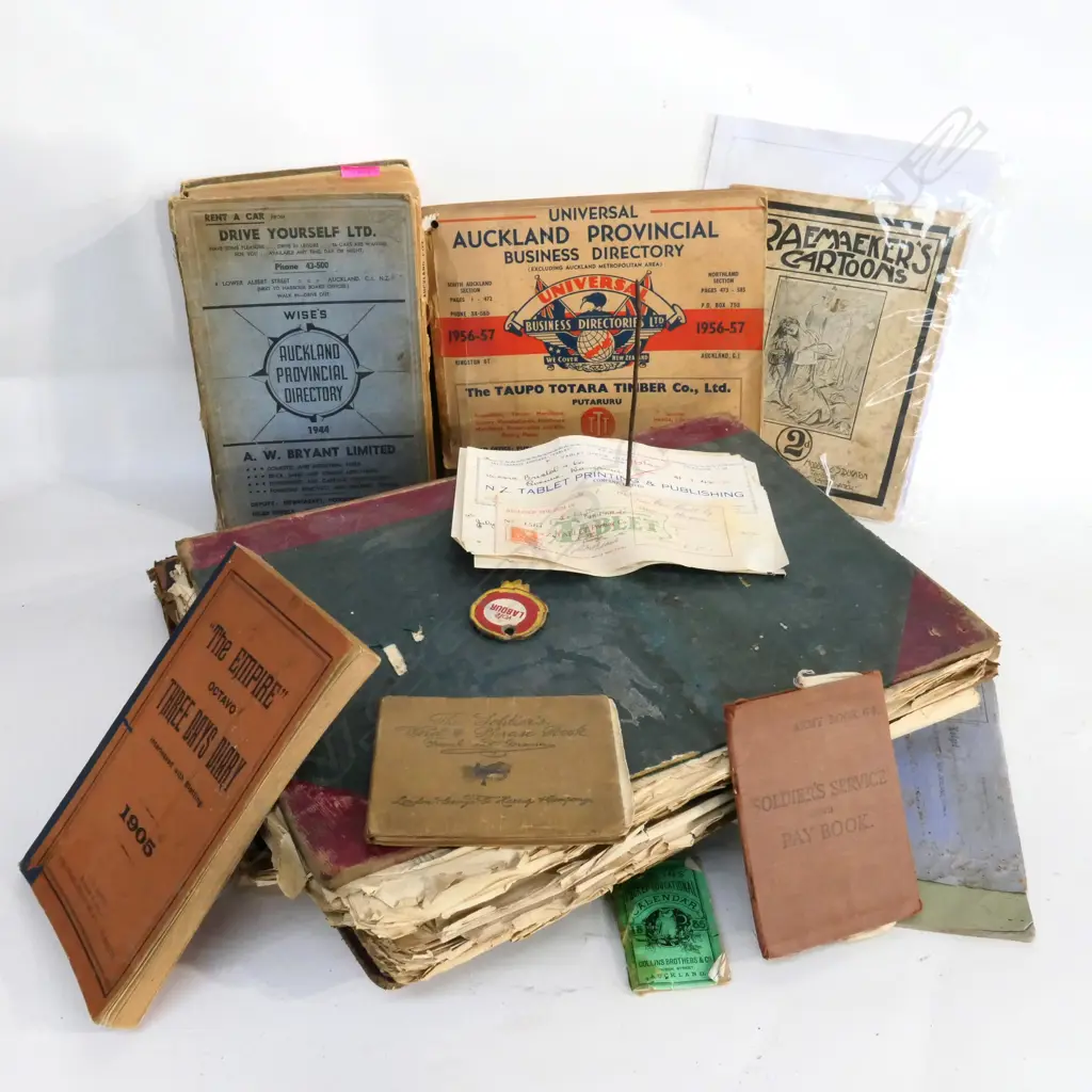 ASST. ILLUSTRATED LONDON NEWS 1884; AUCKLAND PROVINCIAL DIRECTORY; SERVICE BOOK & OTHER EPHEMERA Image 1++