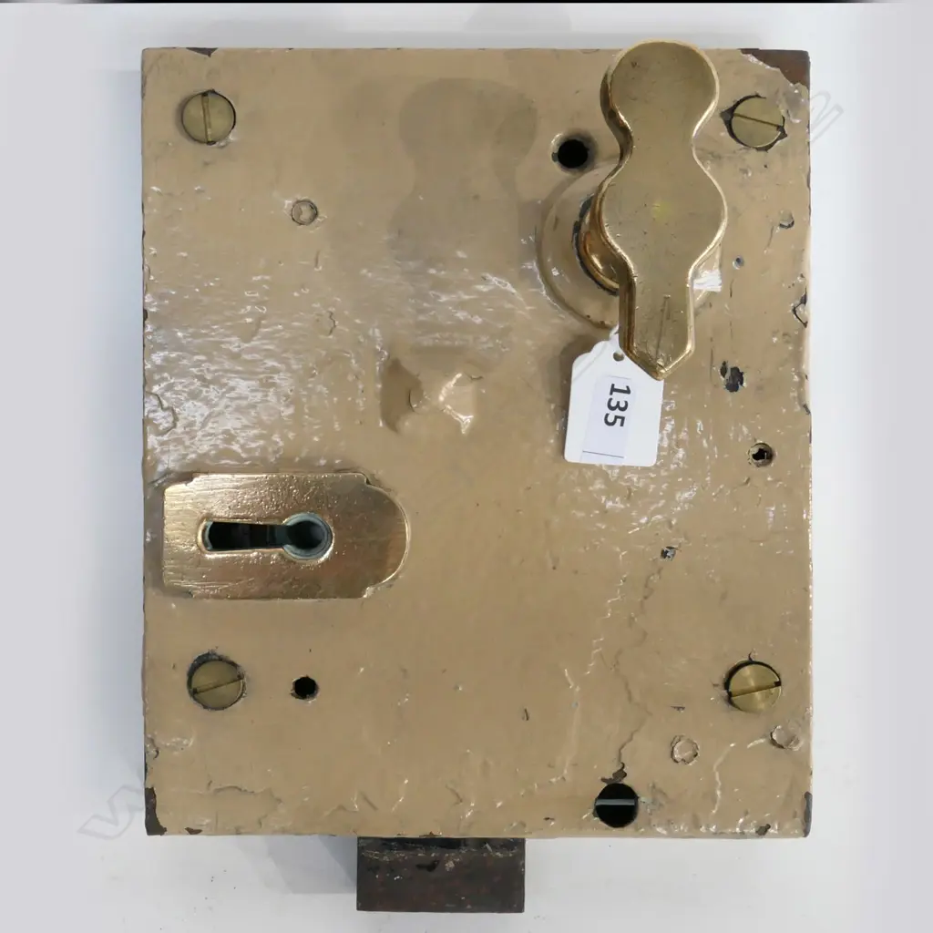 LARGE OLD PRISON DOOR LOCK (NO KEY). L230mm Image 1++