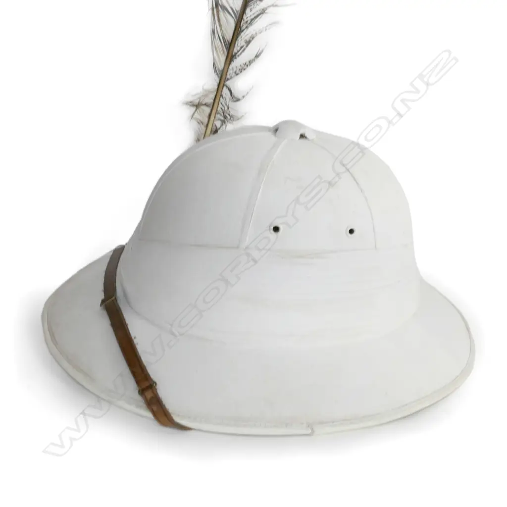 G. A. DUNN & Co., LONDON PITH HELMET w LONG TAIL FEATHER Image 1++