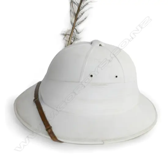 G. A. DUNN & Co., LONDON PITH HELMET w LONG TAIL FEATHER