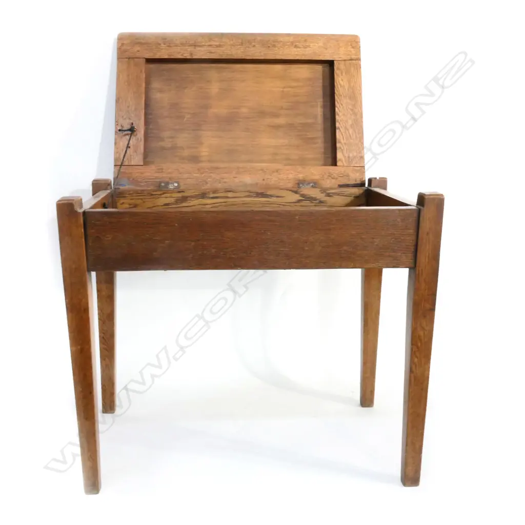 OAK PIANO STOOL Image 1++